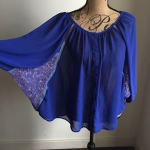 Lauren Conrad sheer lace top