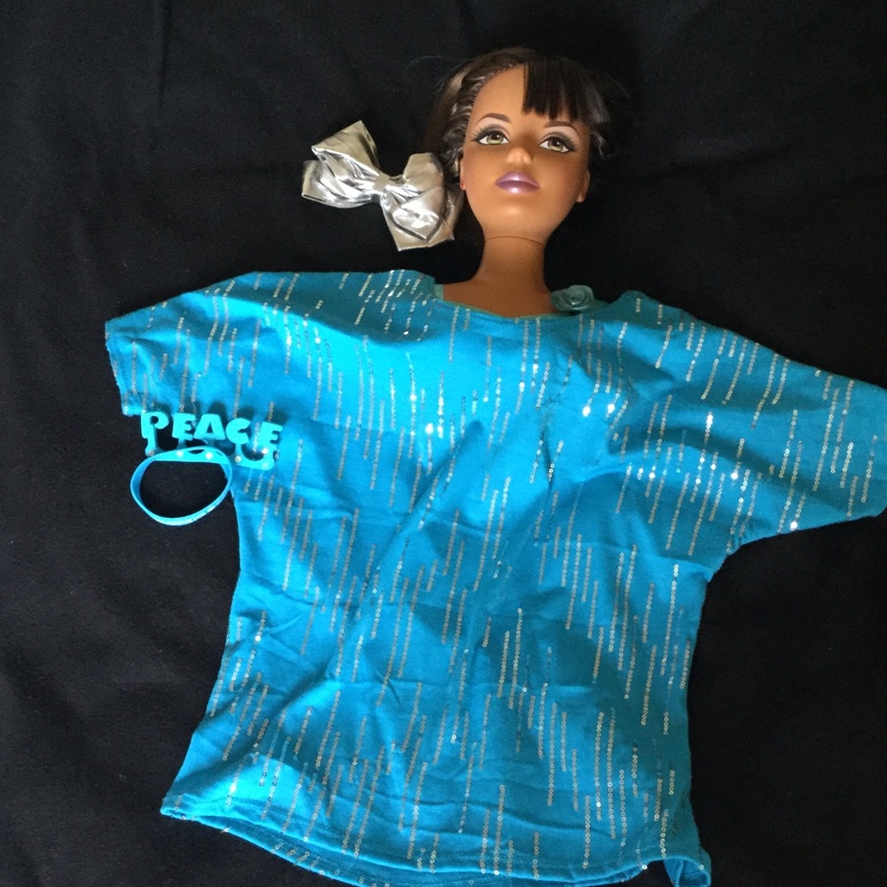 Girls sparkle top