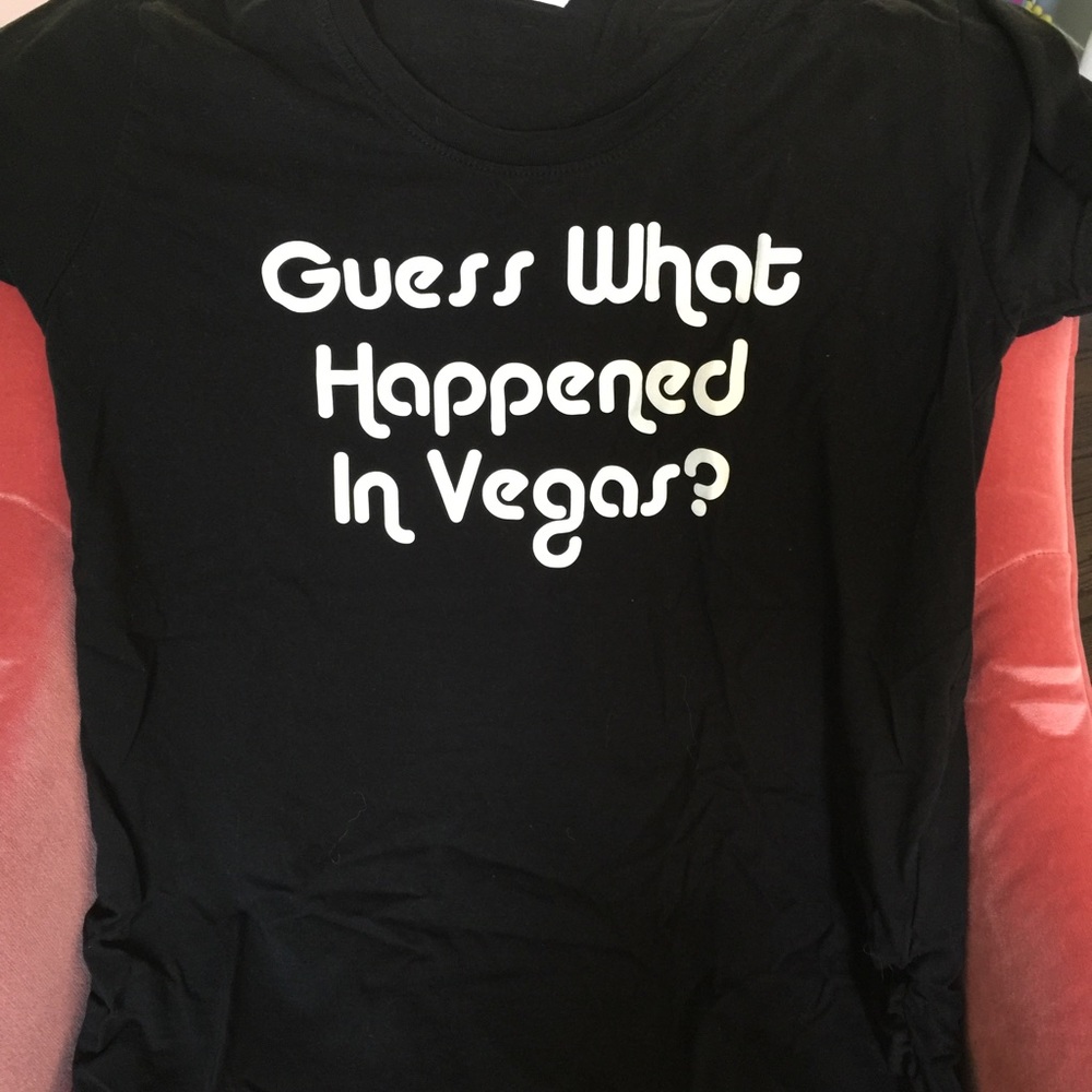 "Guess What Happened in Vegas" maternity tee.