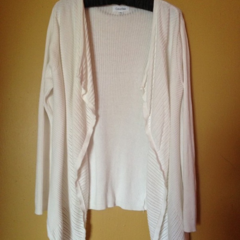 White Calvin Klein sweater