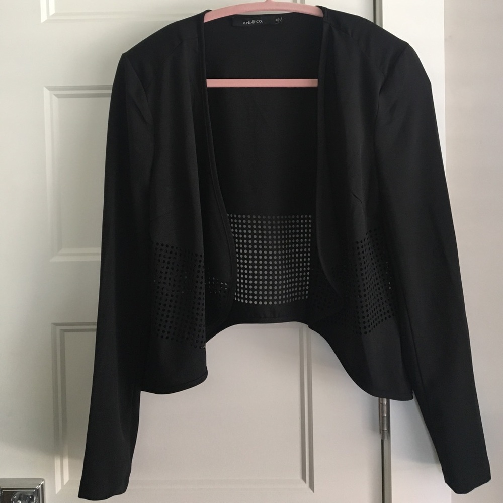 NWOT Black Blazer with cutout accent