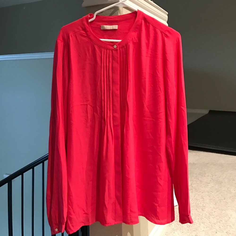 Pink Banana Republic button down top