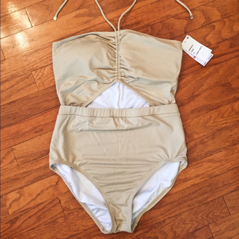 NWT Michael Kors One Piece Swimsuit in Sand