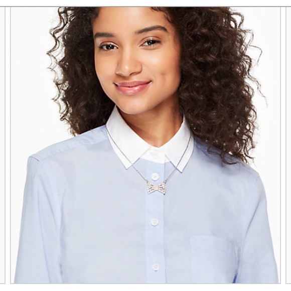 Kate Spade Sparkling Bow Pendant Necklace - Picture 2 of 4