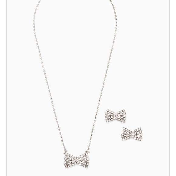 Kate Spade Sparkling Bow Pendant Necklace - Picture 4 of 4