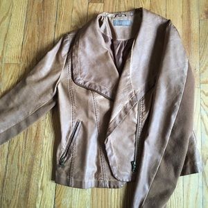 Bagatelle Brown Pleather Jacket