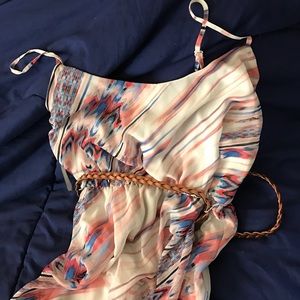 Red, White, & Blue Dress with Belt