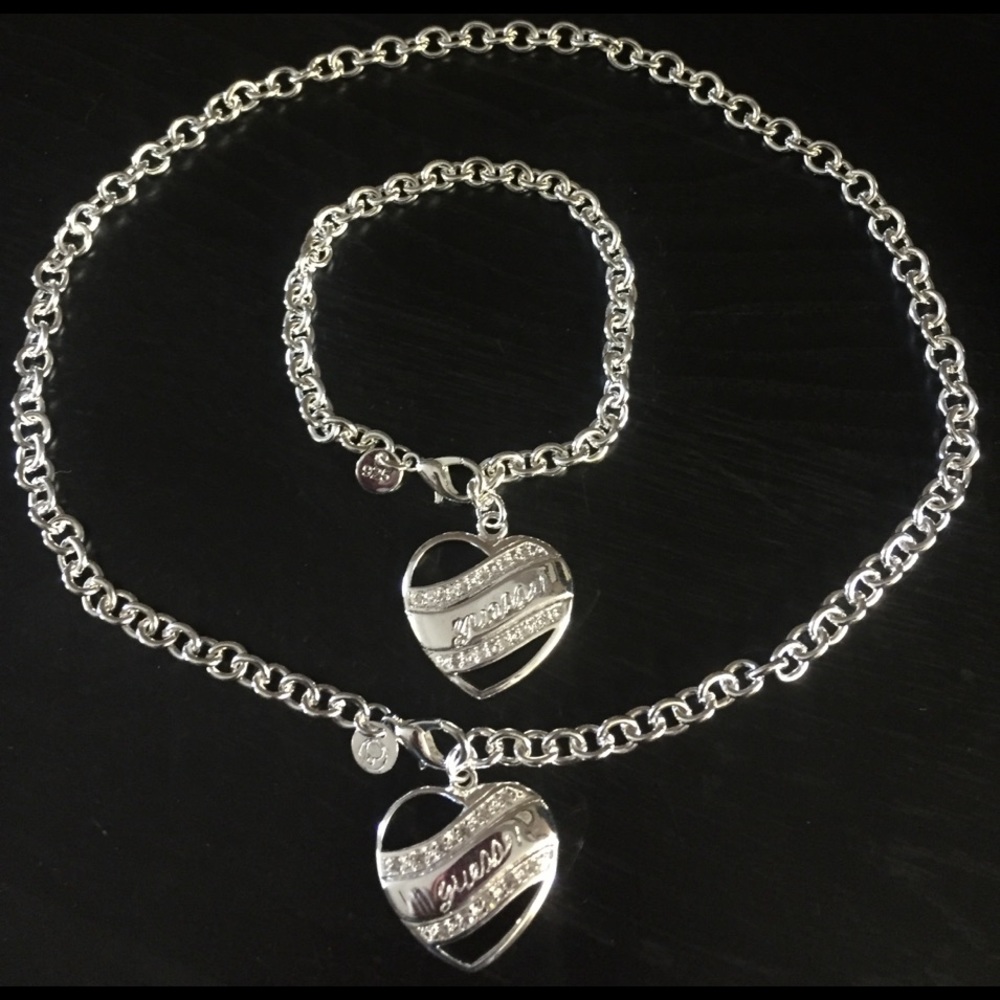 Guess Necklace & Bracelet Bundle NWOT