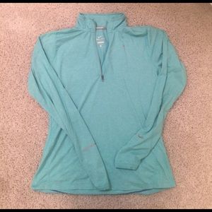 Nike dri-fit pullover, turquoise