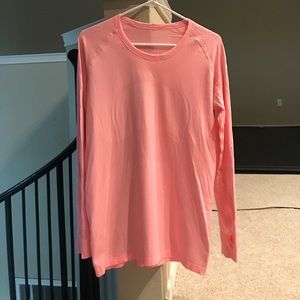 Swiftly Tech Long Sleeve Crew pink