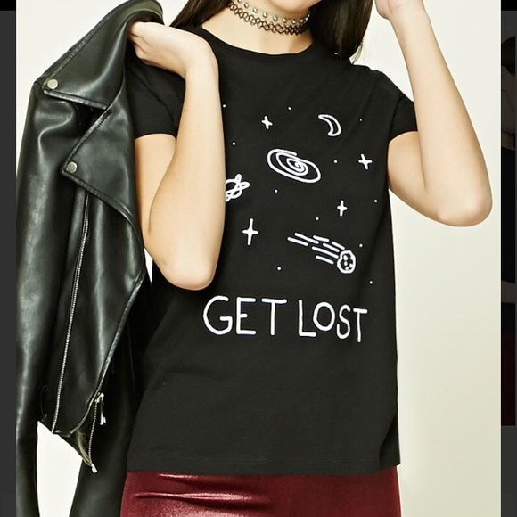 "Get Lost" black tee - Picture 1 of 4
