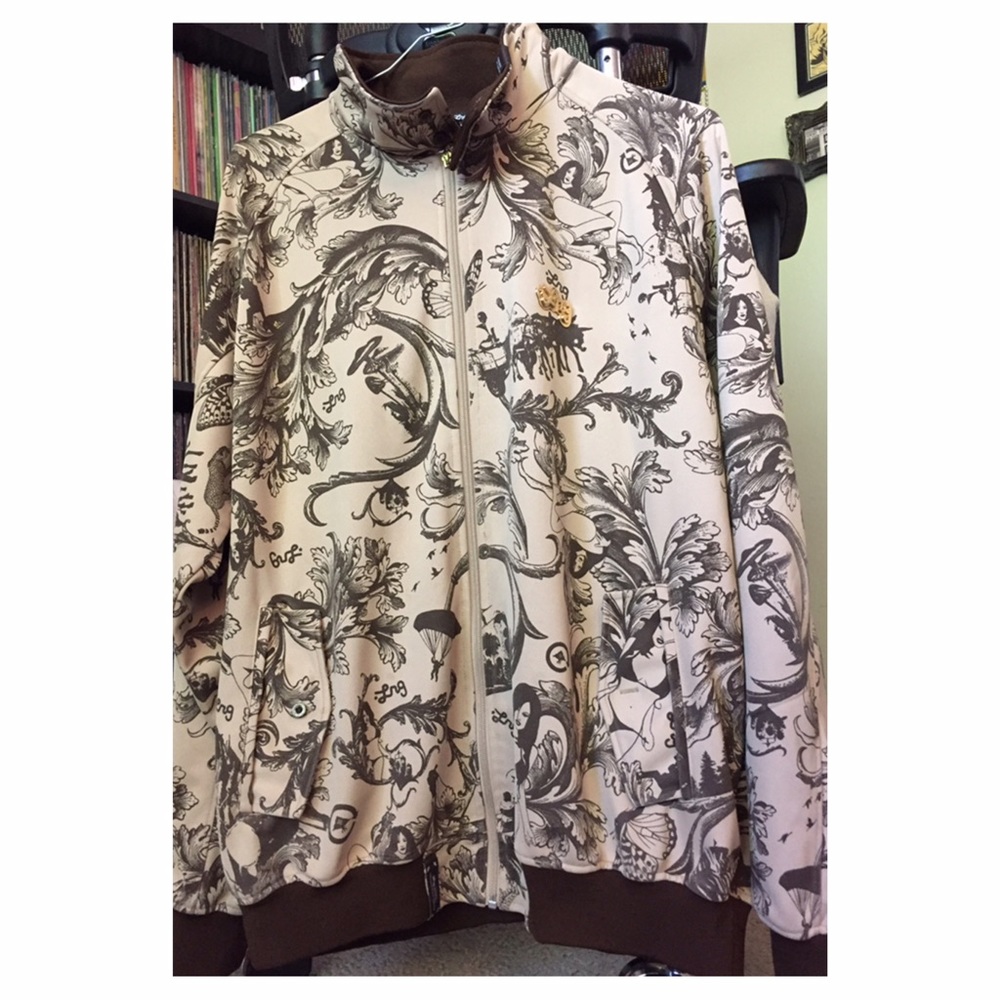 men's LRG track jacket.