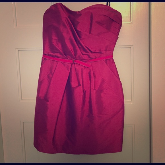 magenta cocktail dress