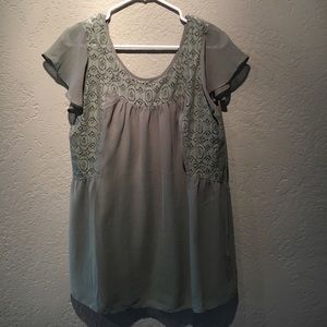 Motherhood Maternity size medium green blouse