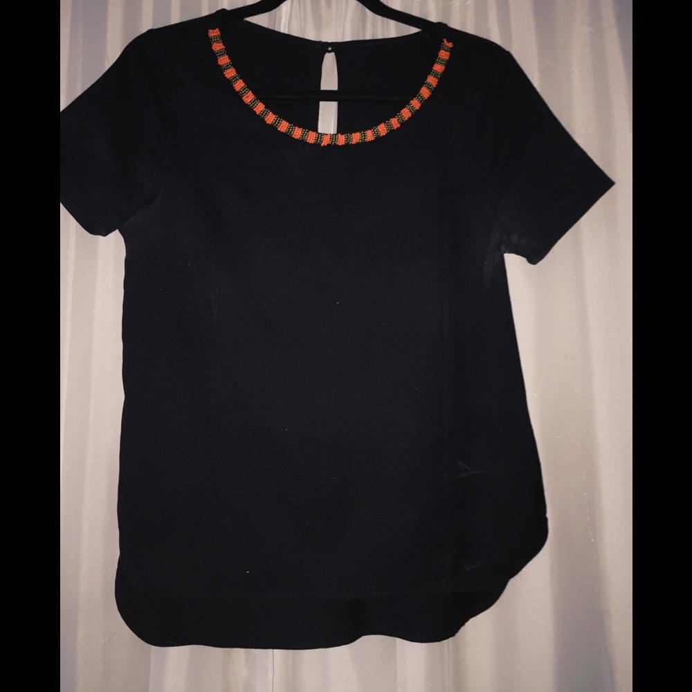 Black detailed shirt