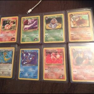 Old regular rare Pokémon cards