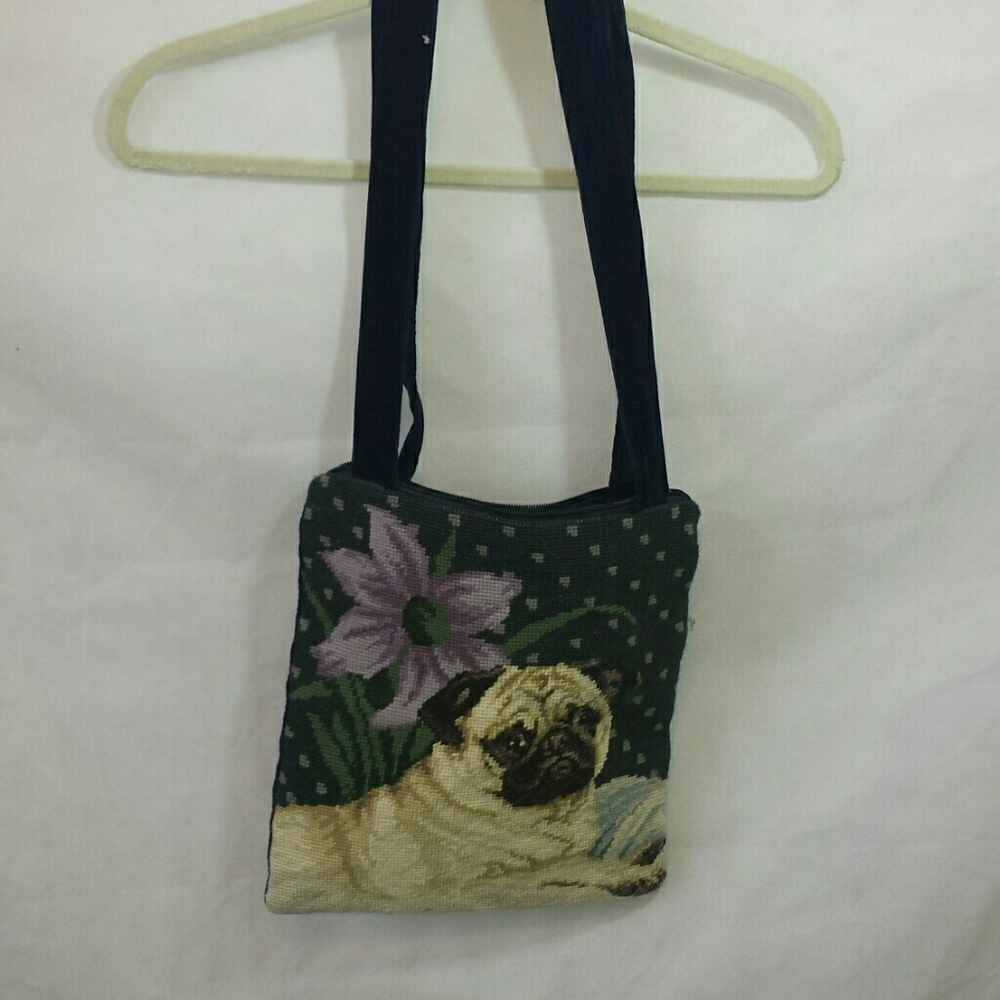Needlepoint Pug