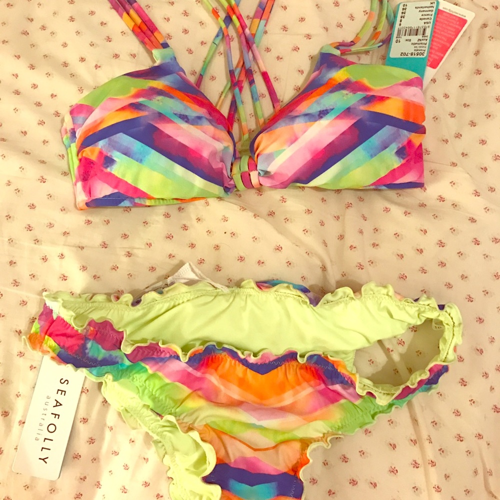 NWT Seafolly Prismatic Bikini US size 6