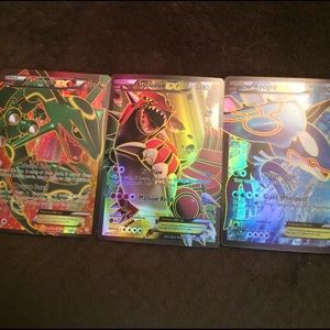 3 legendary Pokémon EX full art cards