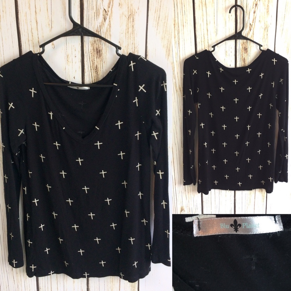 Black Cross Tee Shirt