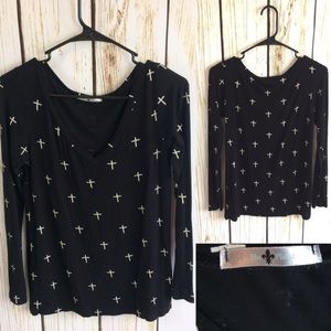 Black Cross Tee Shirt