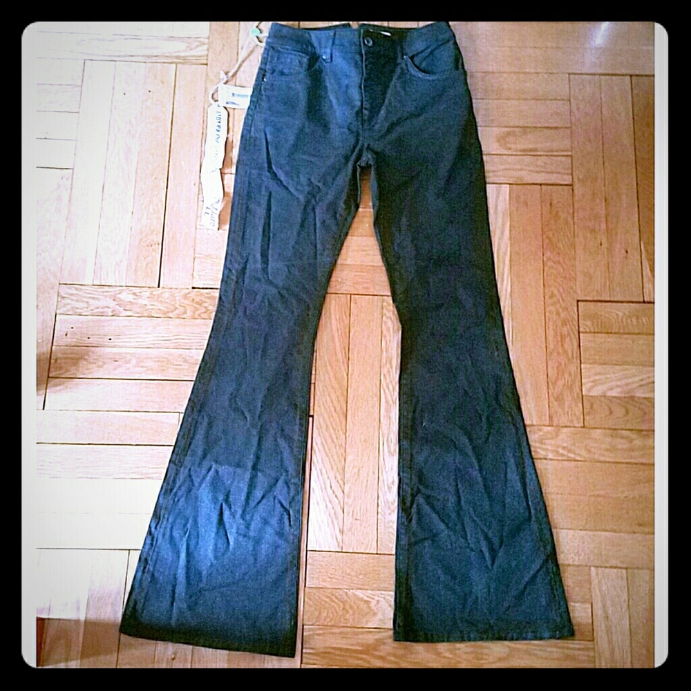 Emporio Armani Dark Green Kelly Slim Flare Jeans