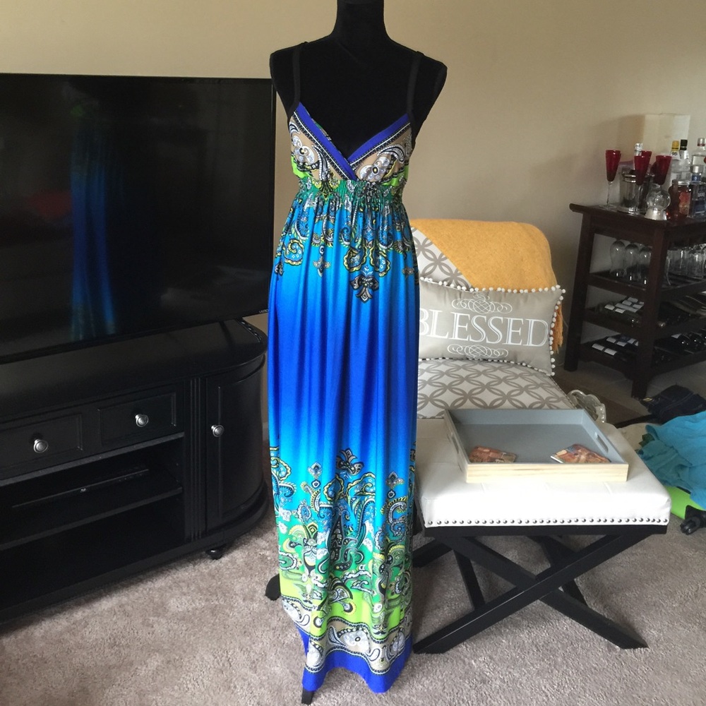 ⏬  Goodbye SALE Maxi dress multi color blue