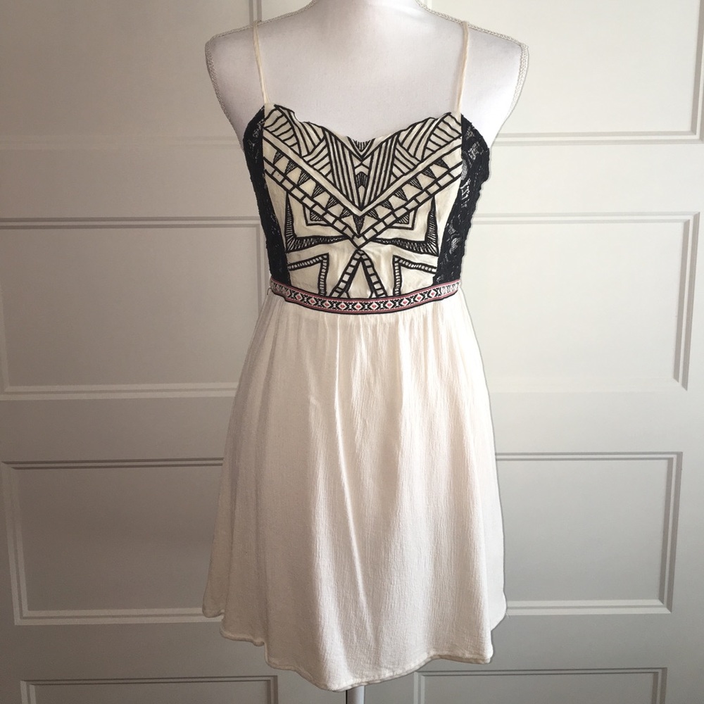 Cute Tribal Print Spaghetti Strap Dress