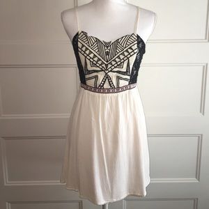 Cute Tribal Print Spaghetti Strap Dress