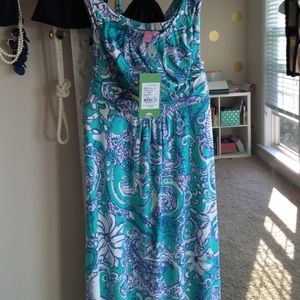 Lilly Pulitzer strapless maxi