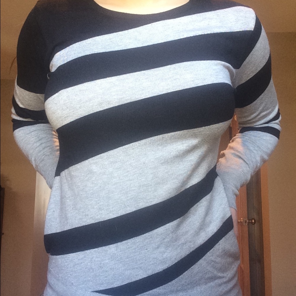Philosophy striped long sleeve shirt
