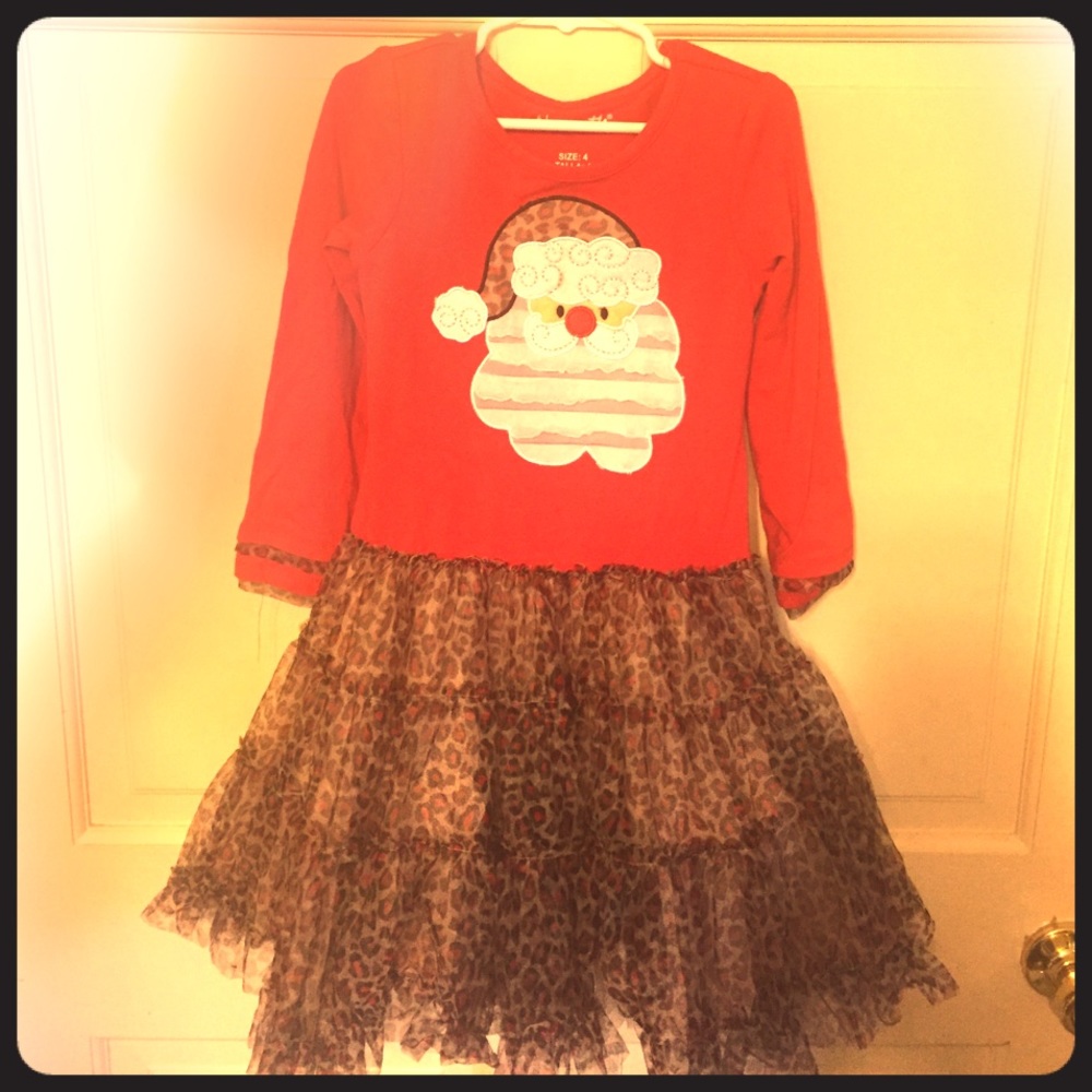 Christmas dress with fully lined tutu!