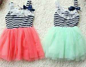 Boutique Striped Tutu Dress