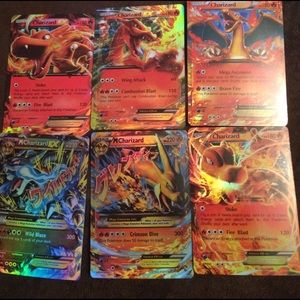 6 Charizard ex Pokémon cards