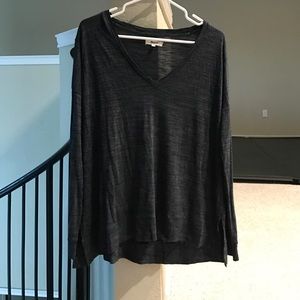 Madewell V neck long sleeve