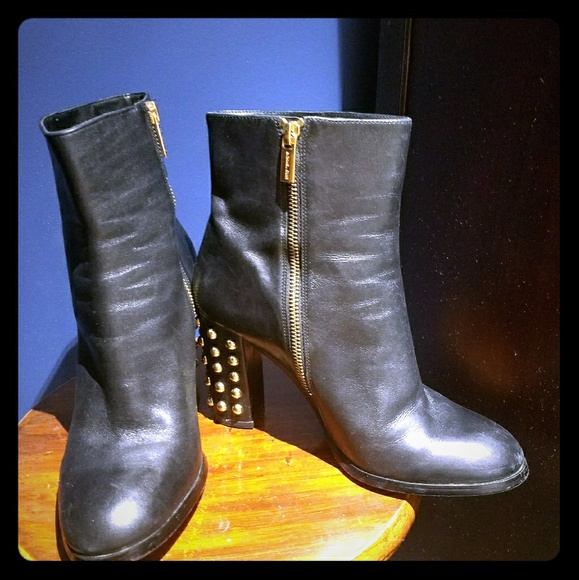 MICHAEL KORS Studded Leather Boots - Picture 1 of 4