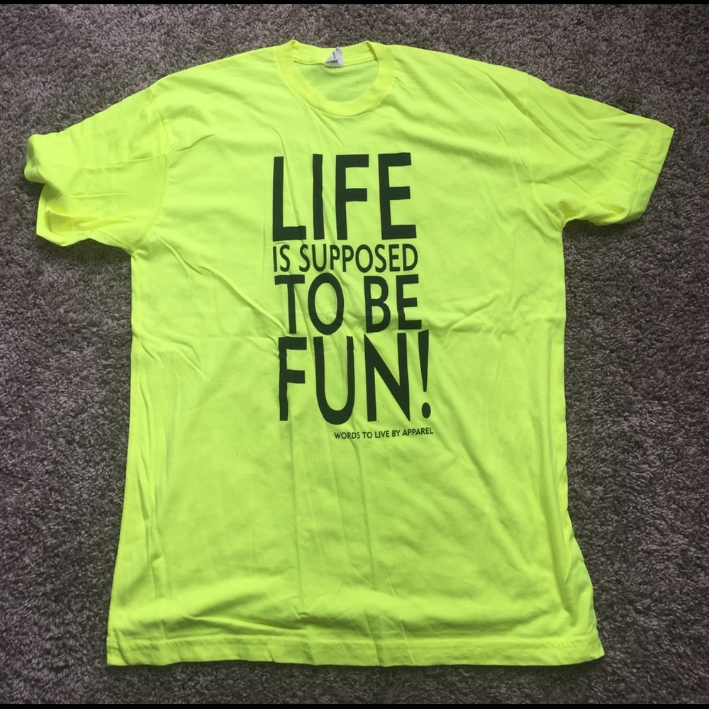 LIFE IS SUPPOSED TO BE FUN!! UNISEX TSHIRT!!⭐️⭐️