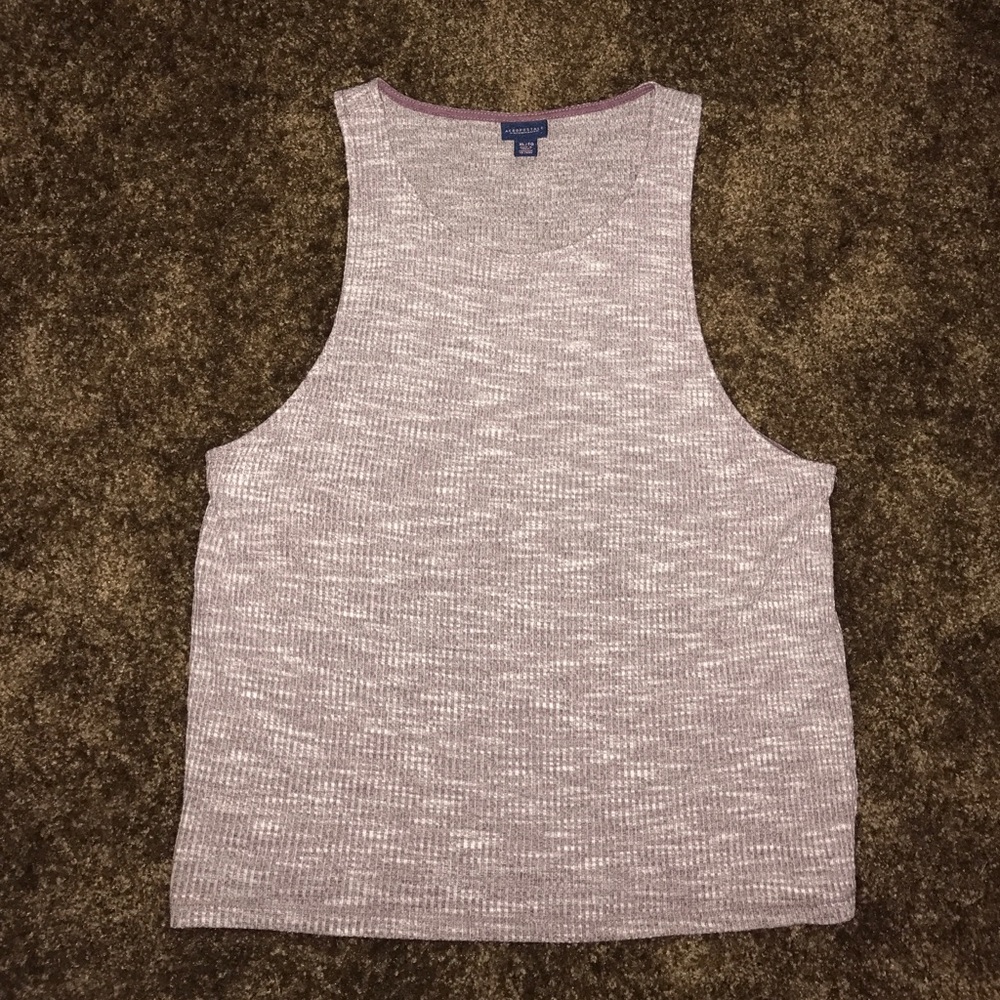 Burgendy/purple/grey tant top