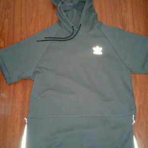 Adidas short sleeve hoodie