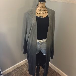 Ombré Long Cardigan