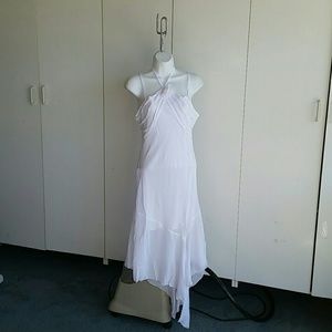 SALEWWhite midi to maxi dress M L was $20