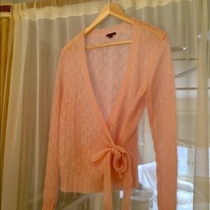 ANN TAYLOR LIGHT PINK SWEATER!