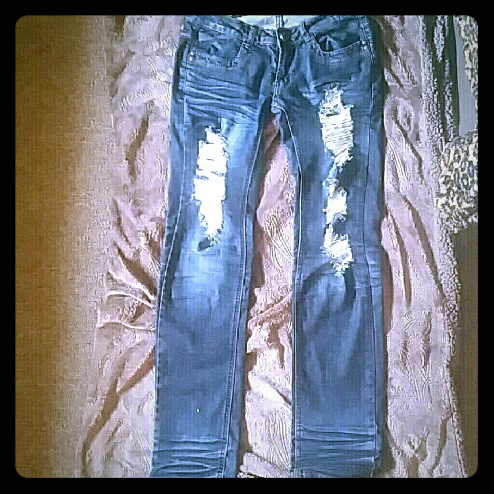 factory destroyed jeans