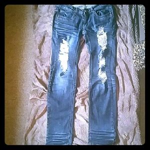 factory destroyed jeans