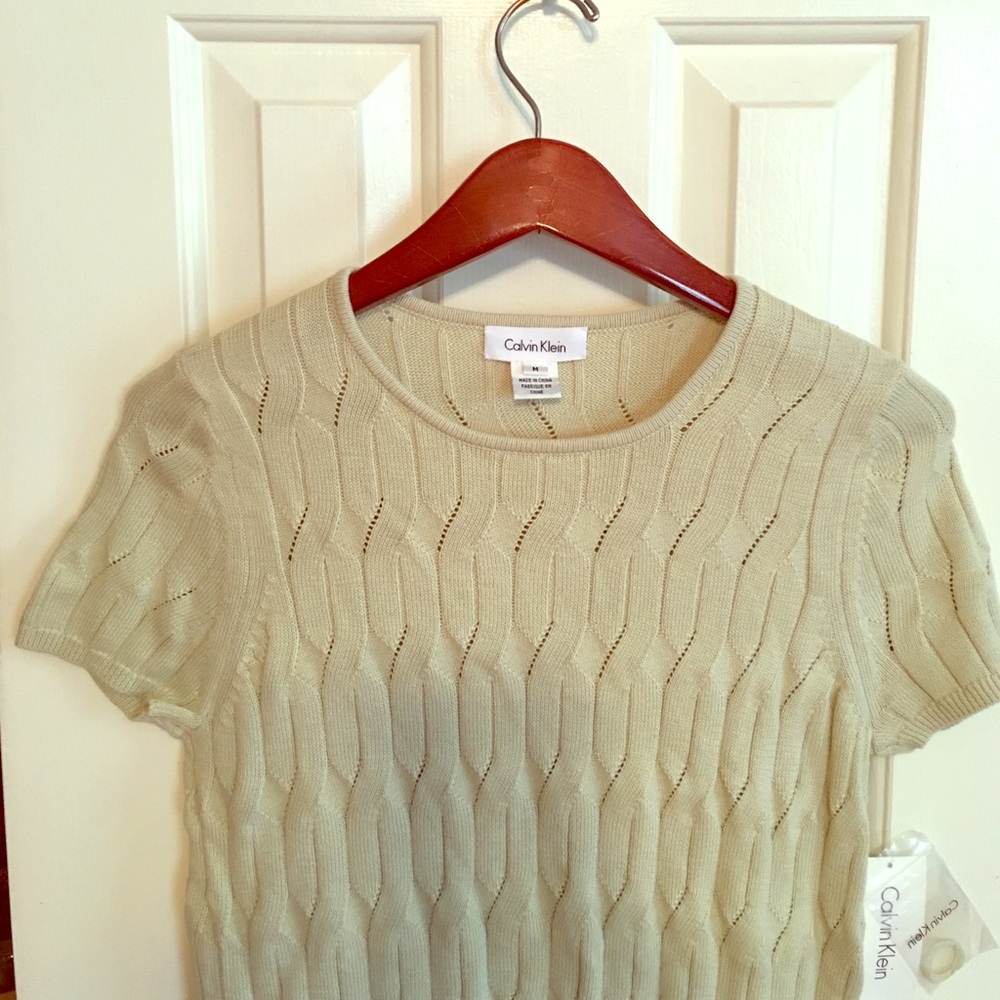 Calvin Klein Classic Short Sleeve Sweater