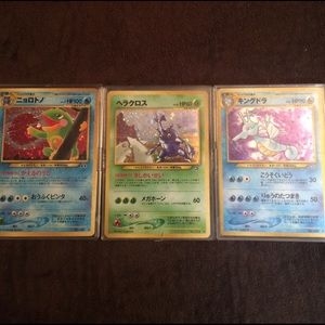 Rare Japanese holo foil Pokémon cards