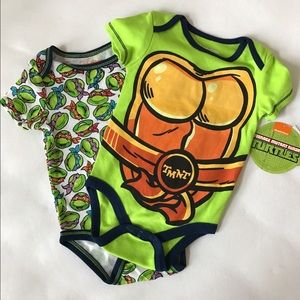 🆕 Ninja Turtle 0-3 onesies