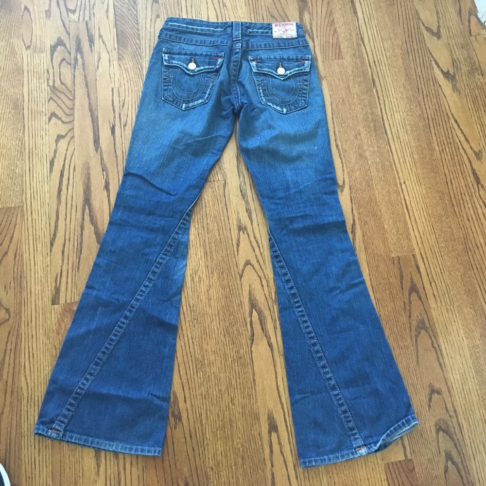 True Religion size 27 boot cut denim jeans
