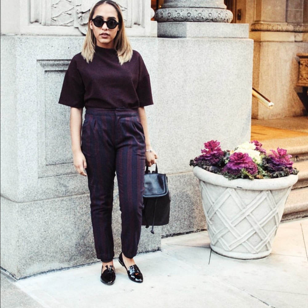 Zara striped pants