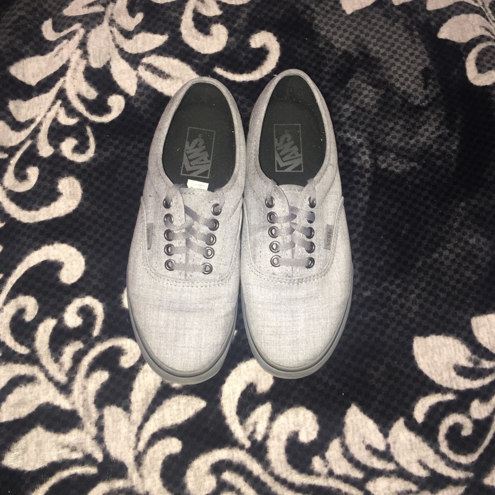 All Grey Lowtop Vans